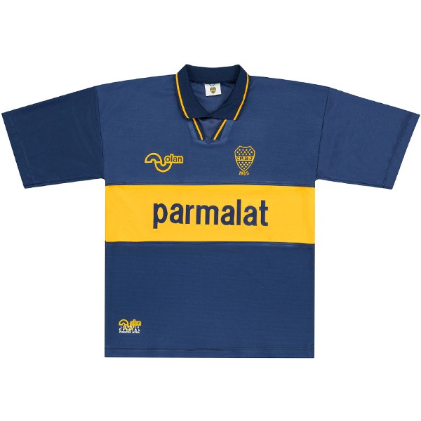 Heimtrikot Thailand Boca Juniors Retro 1994 1995 Blau Günstige Fußballtrikots